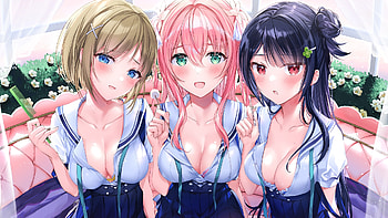 Anime Original, ANime, girl, girls, original HD wallpaper