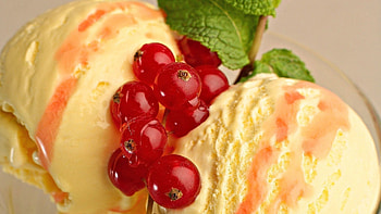 Food, Balloons, Ice Cream, Currant, Mint, Taw HD wallpaper