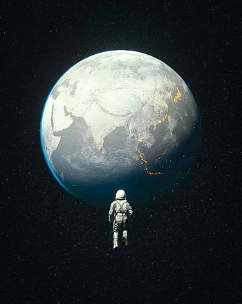 Astronaut, atmosphere, sky, astronauta, tierra, astronomía HD phone wallpaper