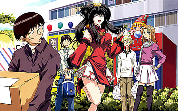 Genshiken, Anime, Harunobu Madarame, Kanako Ohno, Kanji Sasahara, Makoto Kousaka, Saki Kasukabe HD wallpaper
