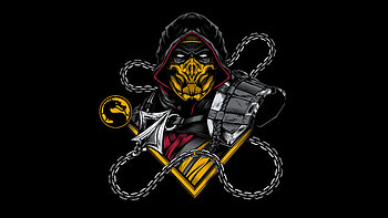 Artwork, Scorpion (Mortal Kombat) HD wallpaper