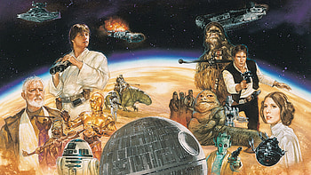 Princess Leia, Death Star, Chewbacca, Movie, Star Wars, C 3Po, Greedo (Star Wars), Han Solo, Jabba The Hutt, Luke Skywalker, Millennium Falcon, Obi Wan Kenobi, R2 D2, Tusken Raider HD wallpaper