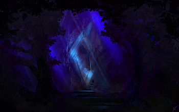 Moonlit, deviantart, artist, artwork, digital-art HD wallpaper