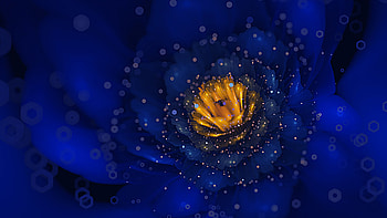Blue Digitalart, abstract, digital-art, deviantart HD wallpaper
