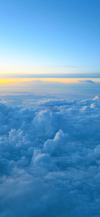 Clouds and sunset sky, Sea of clouds , X , Serene background HD phone wallpaper