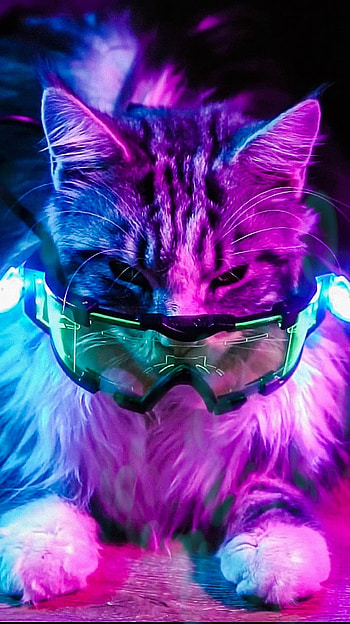 Gato, magenta, whiskers HD phone wallpaper