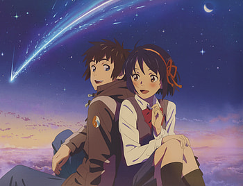 Cute couple, Mitsuha Miyamizu, Taki Tachibana, Kimi no Na wa. HD wallpaper