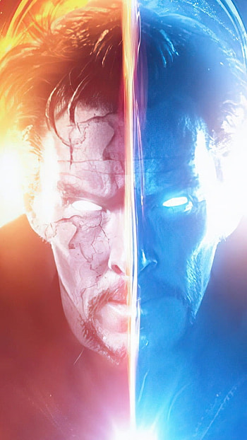 Doctor Strange In The Multiverse Of Madness, Fire And Ice, Background HD phone wallpaper