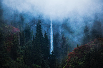 Waterfall Borcka Karagol In Turkey , waterfall, trees, nature HD wallpaper