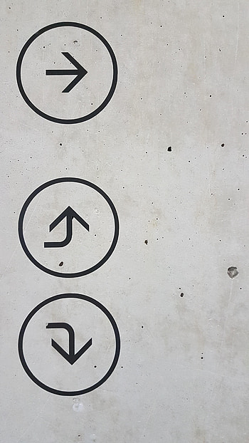 Arrow, Miscellanea, Miscellaneous, Wall, Pointer, Concrete HD phone wallpaper
