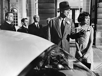 Gary Cooper and Audrey Hepburn, Love in the Afternoon, 1957 film, Classic Hollywood romance HD wallpaper