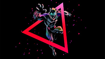 Black Panther Low poly Artwork HD wallpaper