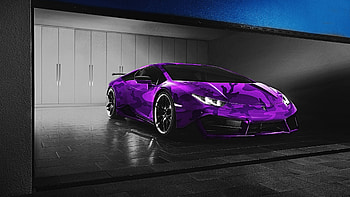 Purple Lamborghini Aventador HD wallpaper
