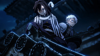 Kimetsu no Yaiba, Demon Slayer: Kimetsu no Yaiba, Sanemi Shinazugawa, Obanai Iguro, Anime HD wallpaper