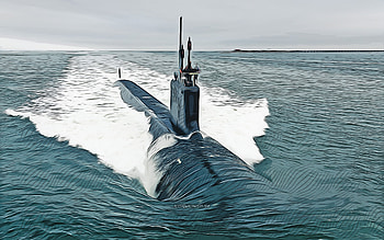 USS Indiana, , vector art, SSN-789, submarines, United States Navy, US army, abstract ships, battleship, US Navy, Virginia-class, USS Indiana SSN-789 HD wallpaper