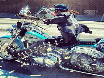 Like her style, Girl, Chick, Woman, Motorcycle, Motorbike, Biker HD wallpaper