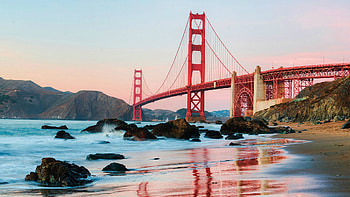 Golden Gate Bridge, Landscapes HD wallpaper