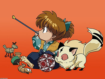 Shippou and Kirara, , shippou, inuyasha, kirara HD wallpaper