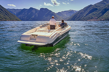 Lake Como, Motorboat HD wallpaper