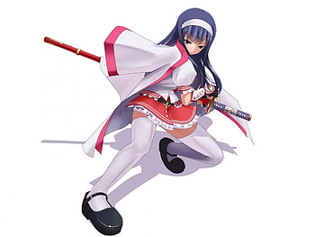 Ready or Not ... Here I Come, plain, sexy, white, sword, hot, cute, girl, long hair, blade, anime girl, simple, anime, weapon, warrior, female HD wallpaper