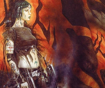 Luis Royo, girl HD wallpaper