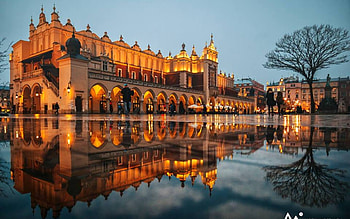 Market in Krakow, Poland, Krakow, square, market, Poland HD wallpaper