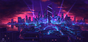 Future Metropolis, artist, artwork, digital-art, deviantart HD wallpaper