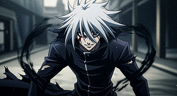Ragna Crimson : Shadowbound Rampage, Anime Boy, White Hair, Red Eyes HD wallpaper