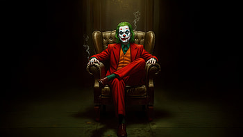 Joker No Mercy Mode, joker, supervillain, superheroes, artwork, digital-art, art, ai HD wallpaper