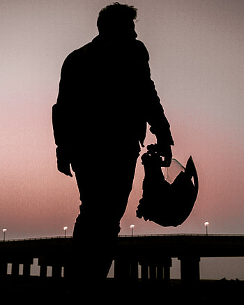 Dark, people_in_nature, sunset, rider, bike HD phone wallpaper