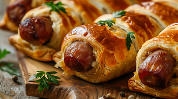 Savory Delights: Your Pigs in a Blanket Now!, food, Pigs in a blanket HD wallpaper