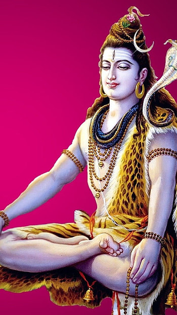 Best Lord Shiva, Pink Background, lord shiva HD phone wallpaper