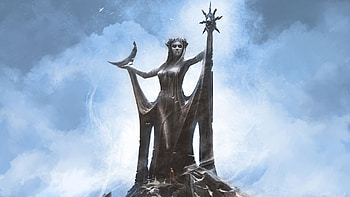 The Elder Scrolls V: Skyrim (2011) - Official Steam Trading Card - Azura, concept art, video game, bethesda HD wallpaper