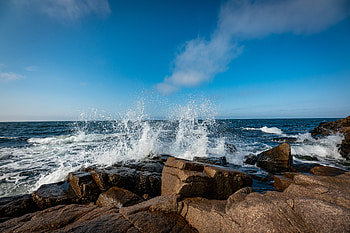 Nature, Water, Waves, Rocks, Spray, Surf HD wallpaper