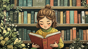 Cozy Reading Retreat - Ultra, reading, girl, book, library, Cozy HD wallpaper