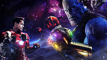 Iron Man Vs Thanos The Final Battle, iron-man, thanos, artwork, artist, deviantart, digital-art, superheroes HD wallpaper