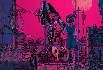 Anime, Neon Genesis Evangelion, Evangelion Unit-01 HD wallpaper