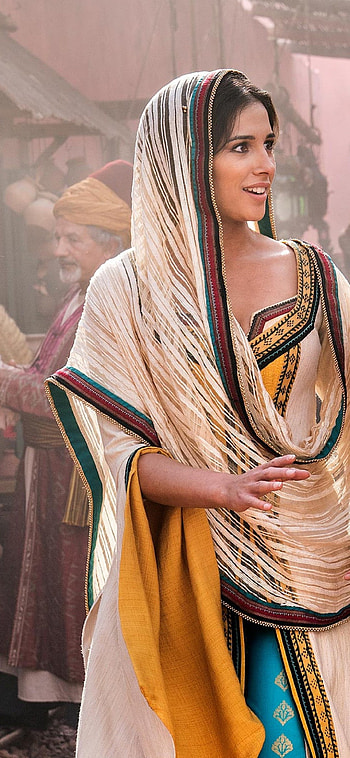 Naomi Scott, Jasmine, Aladdin, Xiaomi Mi 10 HD phone wallpaper