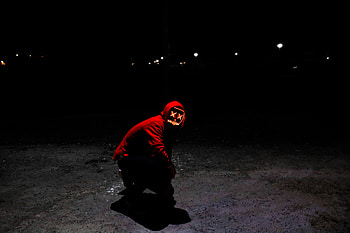 Night, Dark, Mask, Human, Person, Hood HD wallpaper
