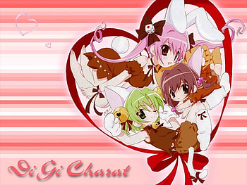 Di Gi Charat, cute, girls, anime HD wallpaper