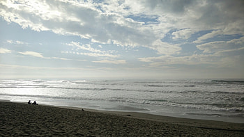 Day's End, II, sea, california, pacific, san francisco, ocean, beach HD wallpaper
