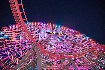 ferris wheel, man made HD wallpaper