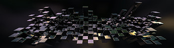 cubes, black, wide, trip HD wallpaper