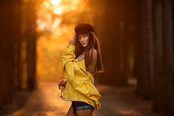 Sunset Glare Girl , girls, model HD wallpaper
