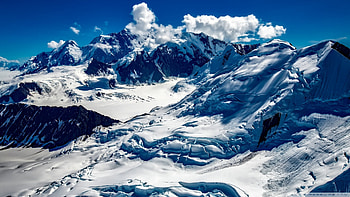 Slab Avalanche, avalanche, nature, snow, nountains HD wallpaper