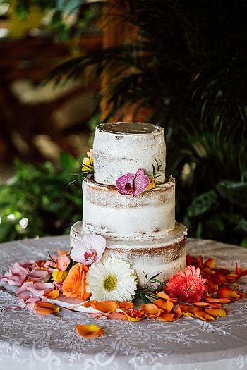 Flowers, Food, Desert, Petals, Cake, Bakery Products, Baking HD phone wallpaper