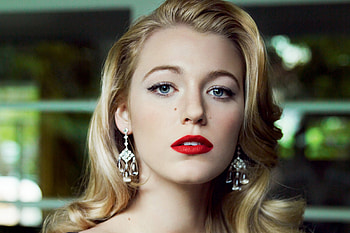 Blake Lively Celebrity, blake-lively, celebrities, girls, lips, red HD wallpaper