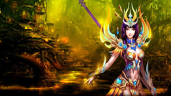 GRACEFUL WARRIOR, games, princess, art, warrior HD wallpaper
