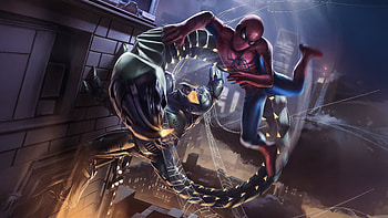Spiderman X Goblin Shadow Warrior, spiderman, goblin, superheroes, artwork, art, digital-art HD wallpaper
