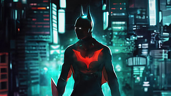 Batman Beyond Gotham Guardian, batman-beyond, batman, superheroes, digital-art, artist, artwork HD wallpaper